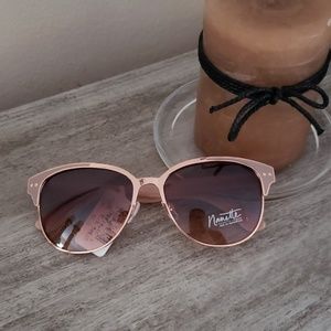 Pink eye-con sunglasses